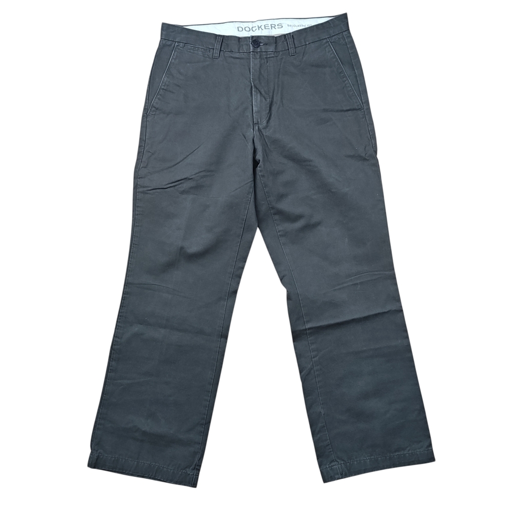 Dockers D3 Classic Fit Men's Olive Green Pants 33×30
